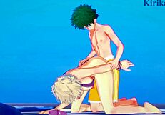 Himiko Toga Intense Sex With Bakugo And Midoriya!