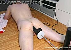 Mike Pounds Big Black Mamba on Fucking Machine