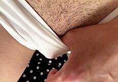 I'm fingering my dripping wet juicy hairy pussy, teen 18+ close up, so horny!