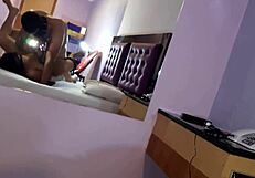 Mature black woman offers big ass for anal, cumming on his cock