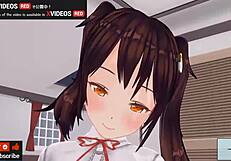 Uncensored Japanese Hentai Anime Handjob and Blowjob ASMR!