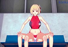 man, chisato nishikigi and takina inoue go wild in futanari hentai action!