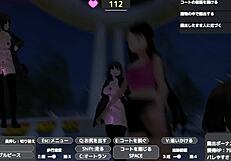 Sereka exposes under naked coat!