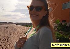 Holy Cow! Busty Blonde Sahara Skye Sucks Charles Dera Wet in Car by Beach