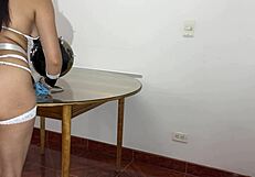 Maid does her job badly and i have a huge cumshot on her face 4k