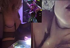 manic sabrina explores her pinball fetish in bizarre ways