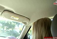 Skinny Blonde Slut with Small Tits Gets Huge Cumshot on Boobs and Face