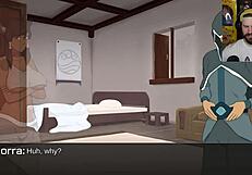 i turned korra into a furry and she sucked my big cock until cum in mouth.