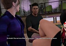 Cheating Wife Flirts and Strips in Debauchery Steps 24