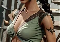 Hey, have you seen this AI-generated Shadowheart in wild 3D cartoon action?