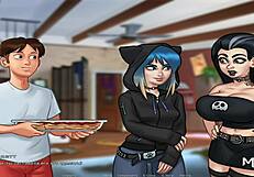 Summertimesaga jerk off her pussy 90 😏