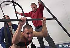 check out these free gay boys playing with toys in the steam room