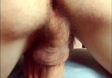 young twink boy intensely fucked with shampoo bottle in ass