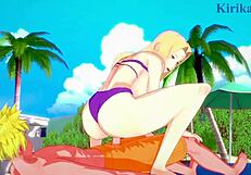 Tsunade and Naruto Uzumaki in Wild Hentai Creampie Scene