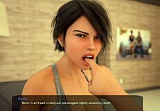 My milfy teacher sucks my dick and swallows all my cum in this dubbing.