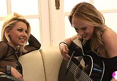 what’s hotter than viv thomas lesbian hd with rock chicks licking on sofa?