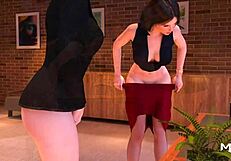 anime girl reveals her ass in fashion business