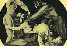 Vintage erotic illustrations with bold artistic flair