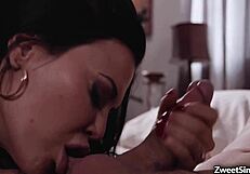 jasmine jae notices her stepson's obsession and spends an afternoon with him