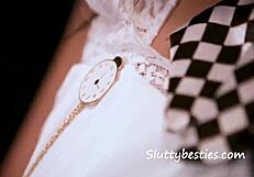 Alice's crazy foursome with the Mad Hatter and White Rabbit! 😏