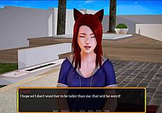 Exploring my new stepfamily in the game