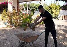 riding hard with my buddy out on the farm.