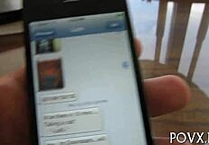 Irrumation leads to rough pov fucking this teen pussy