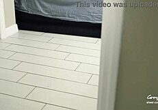 Step mom caught me jerking with her panties, helped me cum