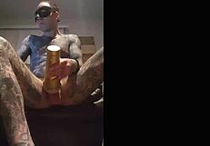 Hot Fleshlight Session with Intense Handjob and Cumshot