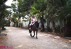 riding hard with my buddy out on the farm.