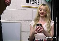 Exclamatory Raw Mall Cop Records Her Sucking His Dick On Small Camera