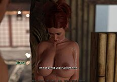 Public Onsen Threesome With Strangers and Redhead Milf in Ep 20