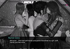 oh, nurse cora and lemon unleash wild group sex on john in the hospital!