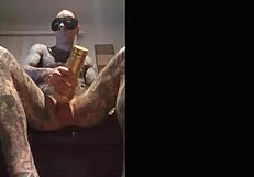 Hot Fleshlight Session with Intense Handjob and Cumshot