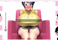 Wow, Shy Girl Sees Big Cock for First Time in Anime Hentai Compilation!