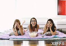 i watched nasty teen 18+ bitches share one amazing 10-pounder in rough group sex.