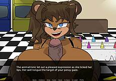 Soft pillowy tits engulf my cock in fnaf porn game boobjob compilation