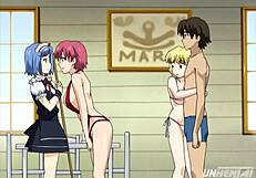 Hey, caught step siblings fucking in uncensored hentai action! Wow!