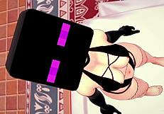 Novia Usa Mascara De Enderman Para Jugar Hentai 3d