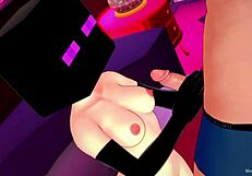 Novia ready to screw in Enderman mask at love hotel uncensored! What a wild ride!