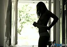 Fetish Babe Gets Pounded With Feet And Hands Outdoors