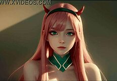 Zero Two says, 'I'm the AI-generated anime girl you need for your fantasies.'