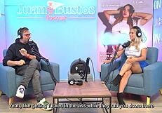 Annie marin, that sexy blonde, bangs her friend hard on juan bustos podcast. It’s a wet and wild casting session!