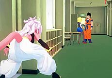Android 21 transforms in dragon ball zex fantasy