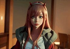Zero Two says, 'I'm the AI-generated anime girl you need for your fantasies.'