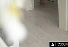 Footsie Babes Amazing Babe Alexis Crystal Gets Pretty Feet Covered In Cum After Anal Sex