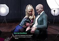 Blonde babe rides old man with intense anal action in gameplay