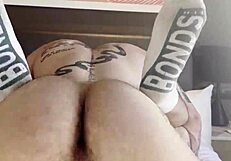 This little 18+ bear came to my house and begged for my cock in bareback sex.