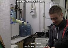 Blonde cutie slams into a raw public fuck for cash in scene 1