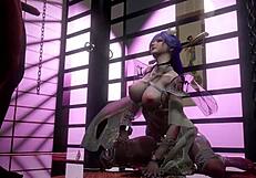 Feeling Wild With 3D Cosplay Asian Model in Cute Outfit for First-Time BDSM Interracial Sex!